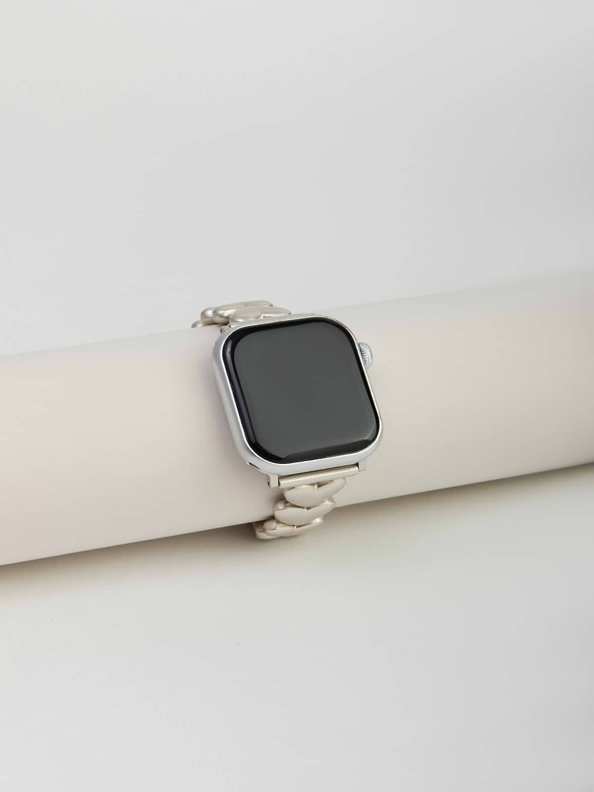 Heart Chain Apple Watch Band - Silver