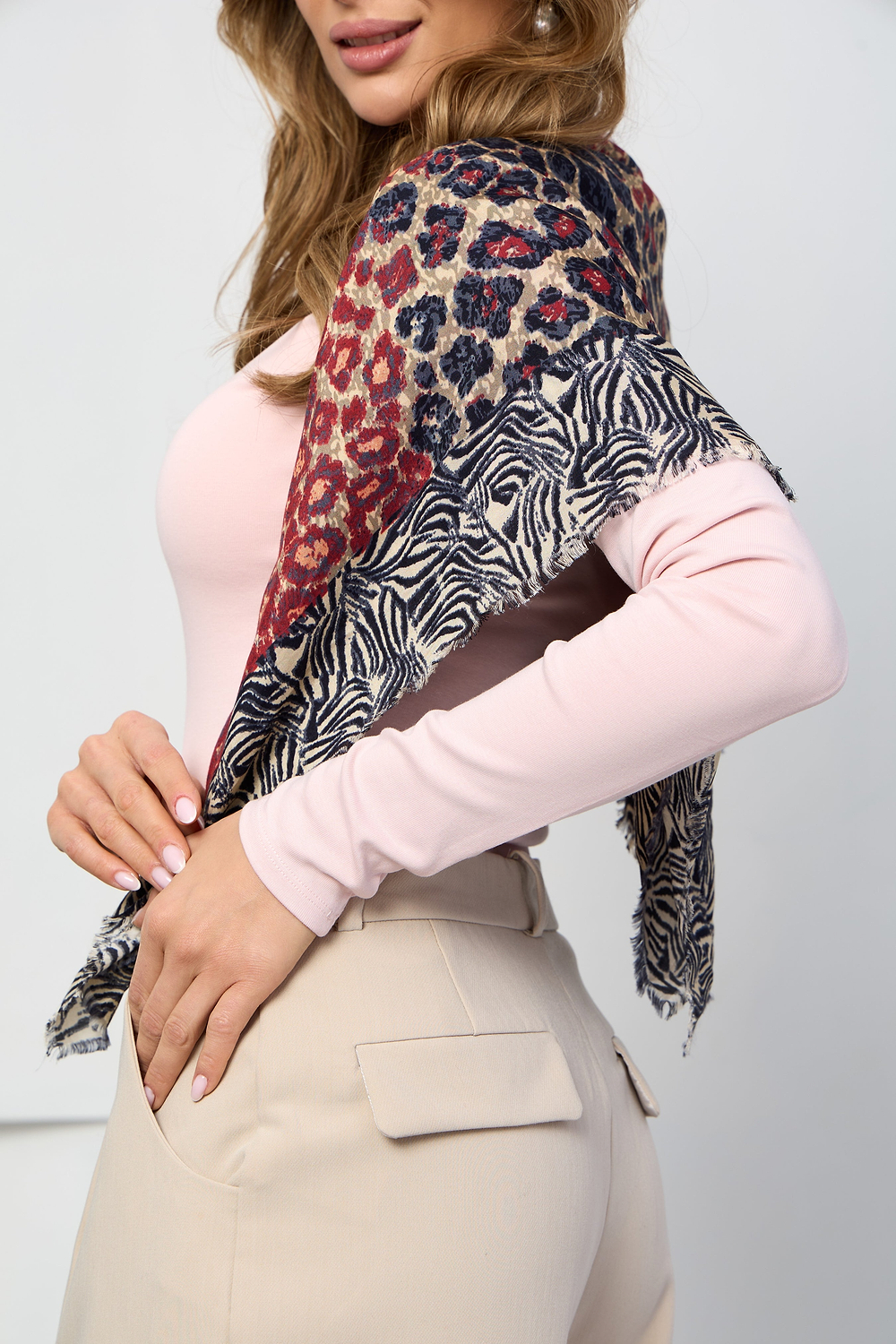 Mixed Animal Print Bandana - Multi