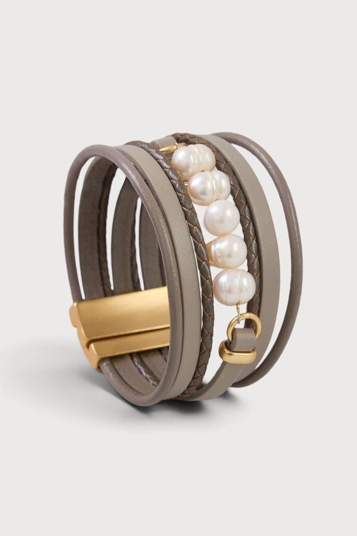 Essential Leather Bracelet - Taupe