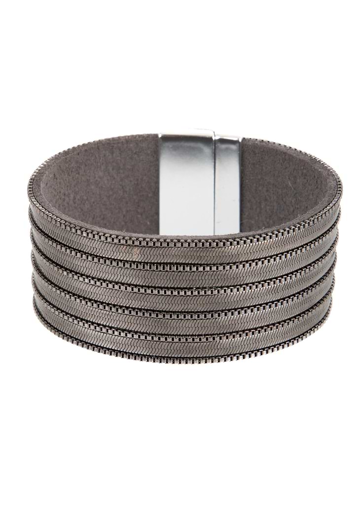Delicate Chains Vegan Leather - Gunmetal