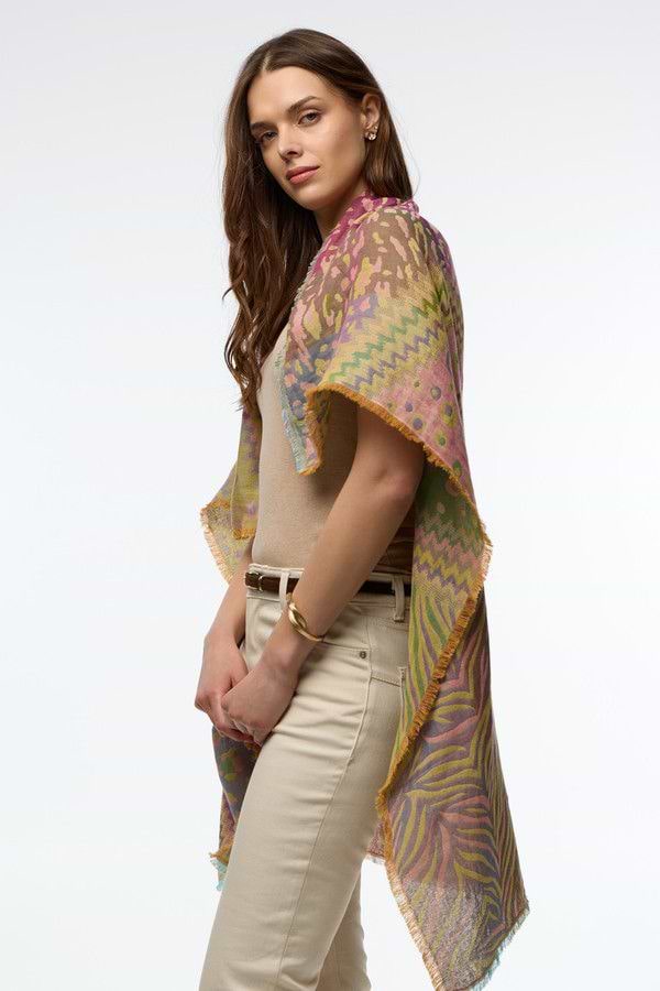 Mixed Animal Print Scarf - Multi