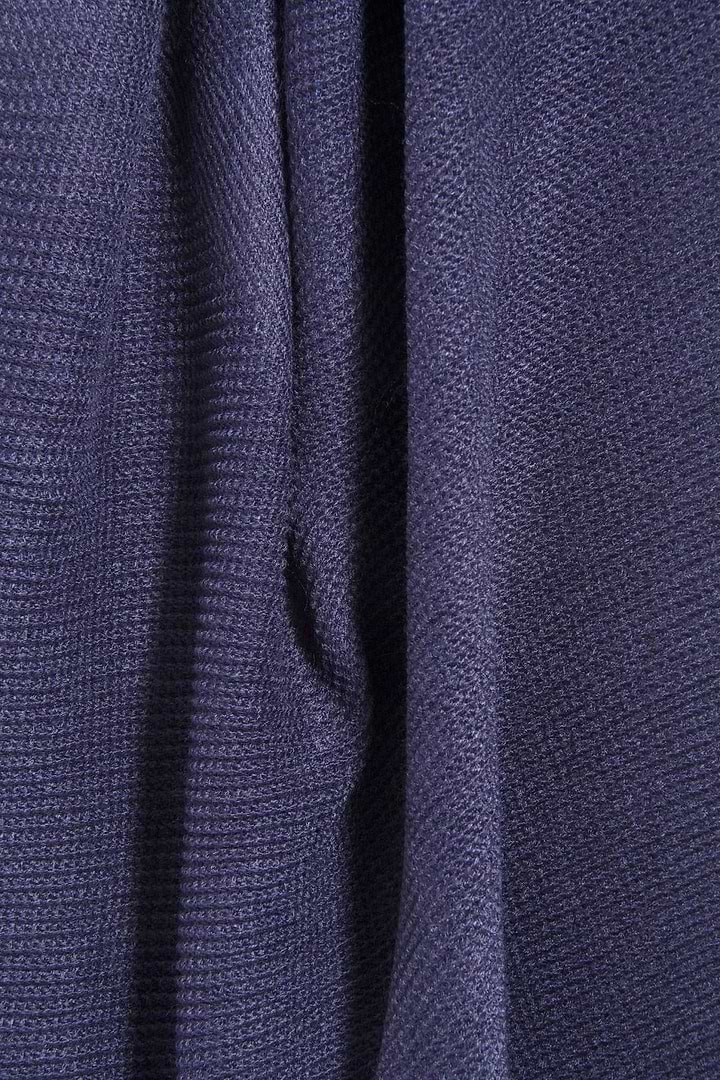 Bias Solid Scarf - Navy