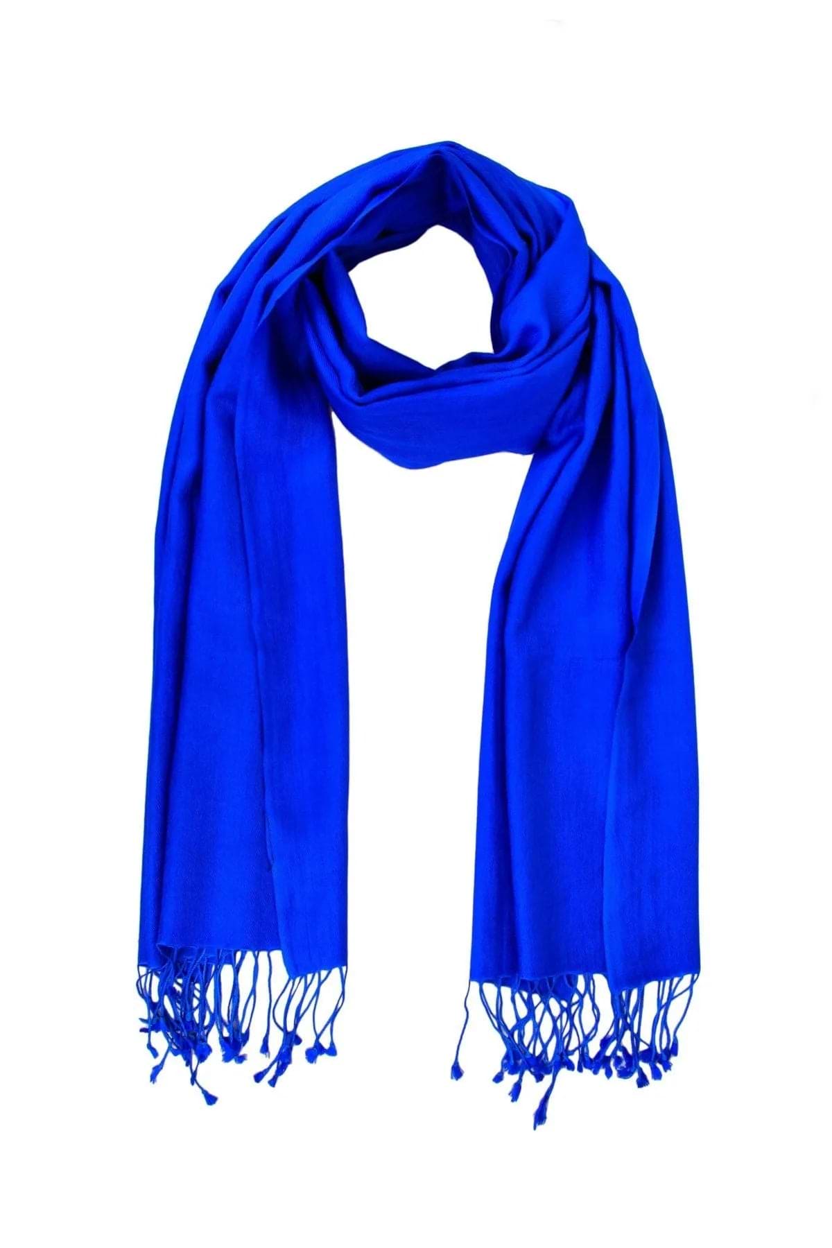 Cashmere Silk Scarf Blue
