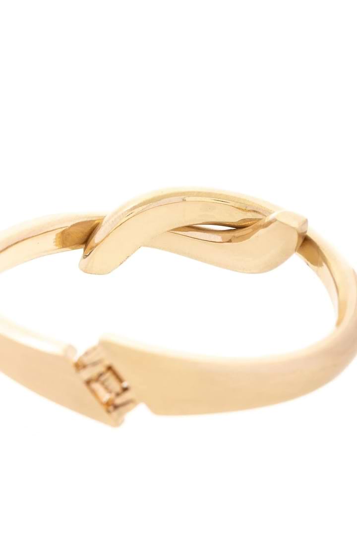 Knotted Cuff Bracelet - Gold