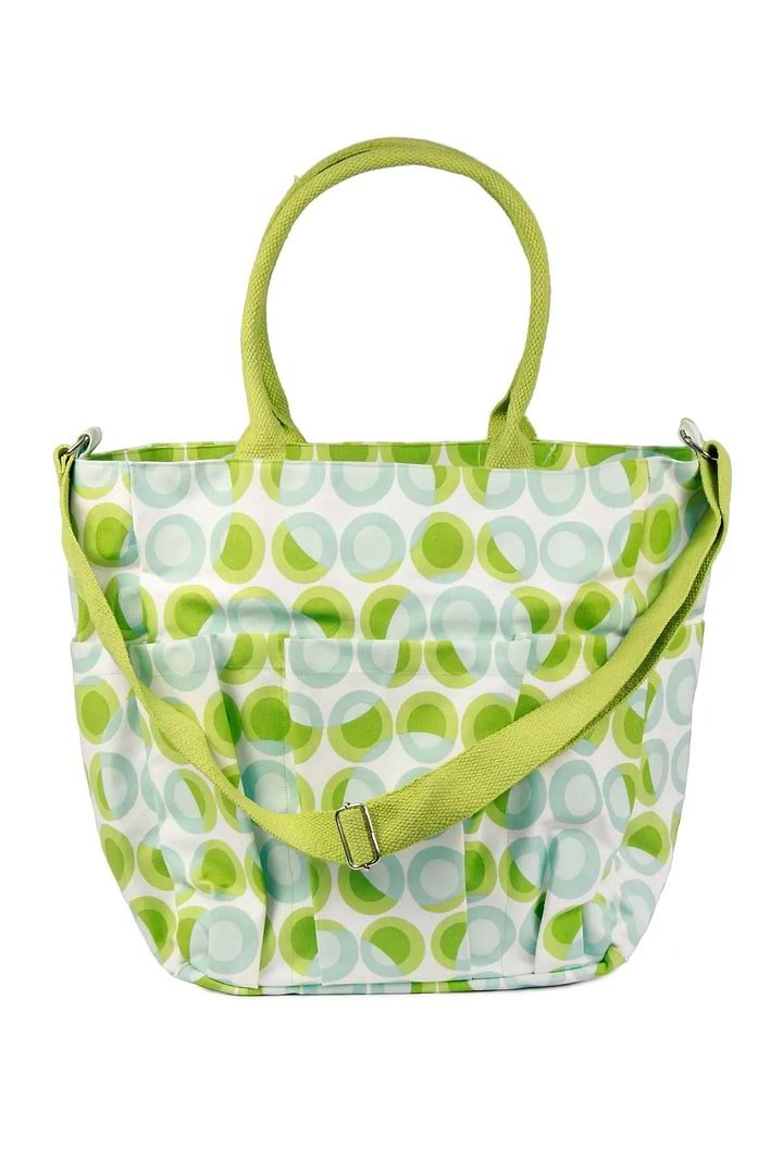 Stylish Circle Pattern Weekend Light Green