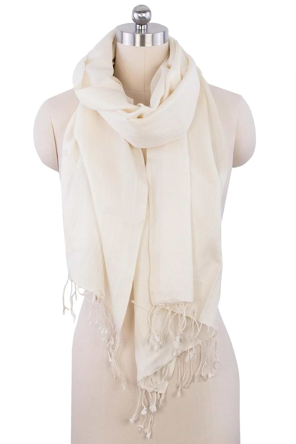 Pashmina Regular Scarf - Ivory