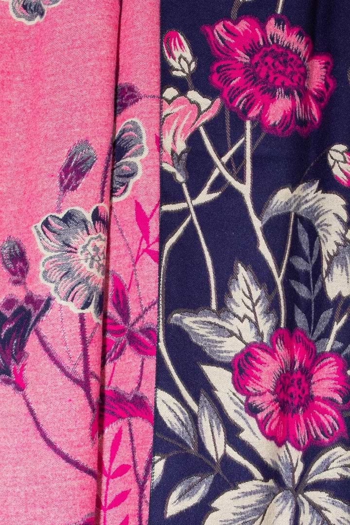Floral Reversible Scarf - Pale Violetred