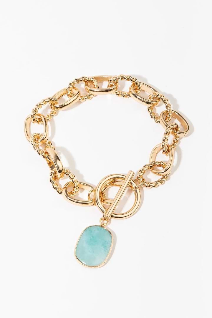 Skylar Link Bracelet Turquoise