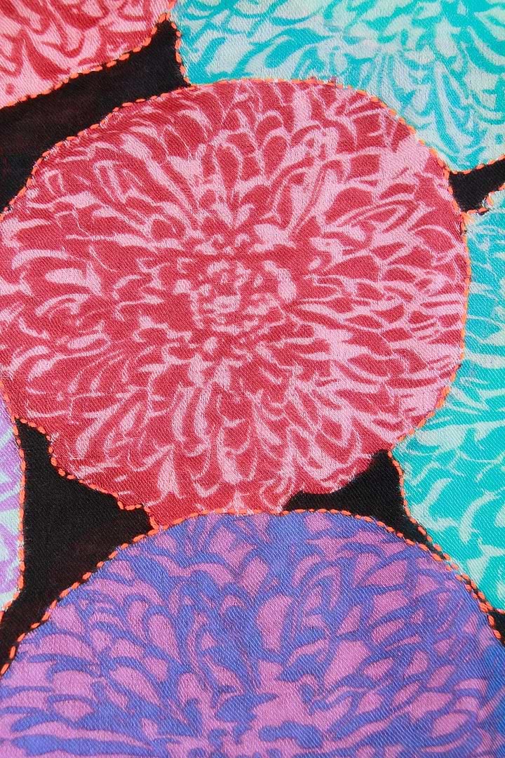 Morado Floral Infinty Scarf - Dark Multi