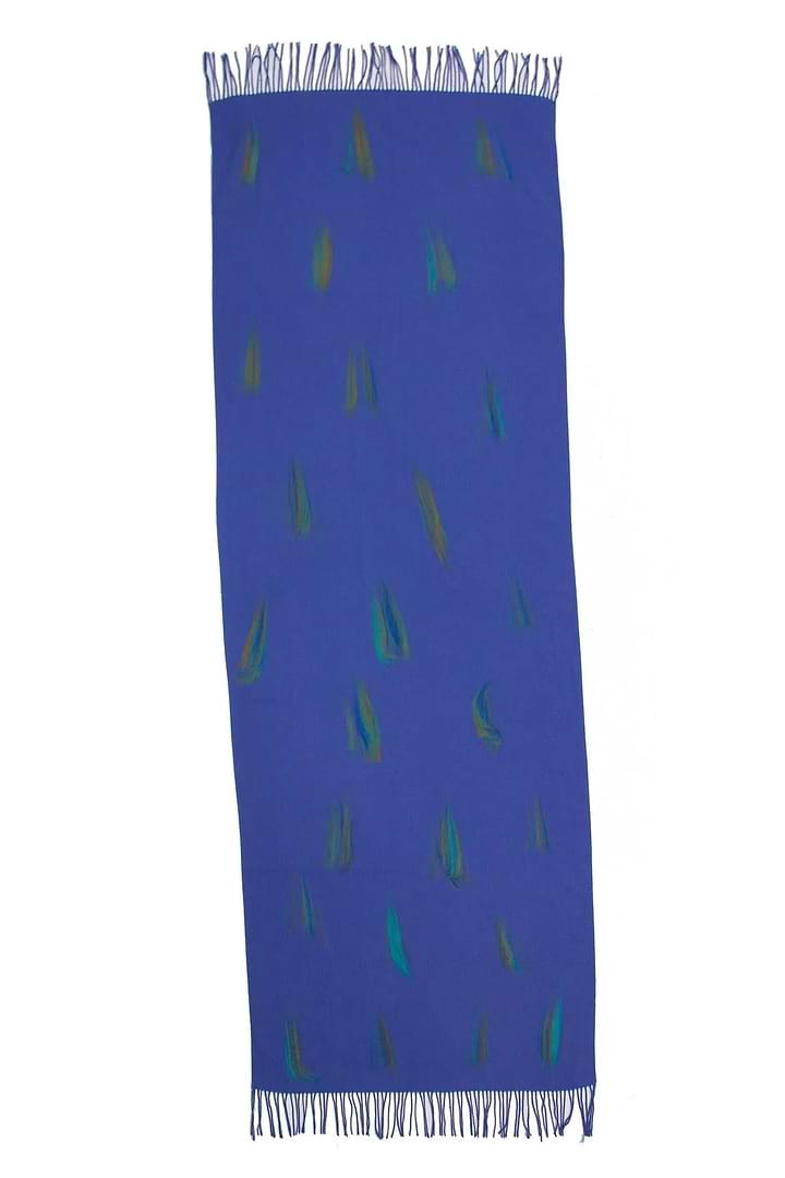 Dasha Feathered Scarf Corn Flower Blue