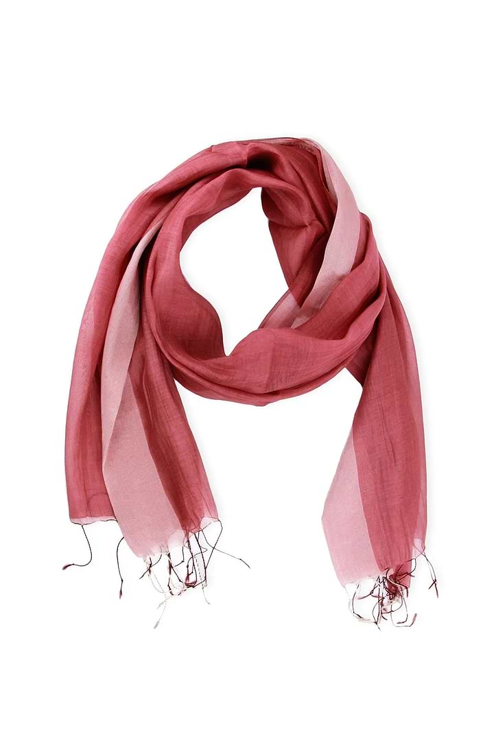 Veronica Silk Scarf - Crimson