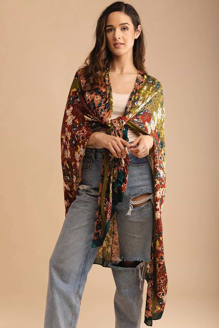 Forest Combo Kimono Dark Multi