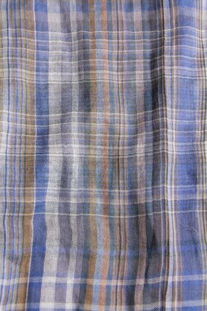 Penelope Plaid Infinity Scarf Light Gray
