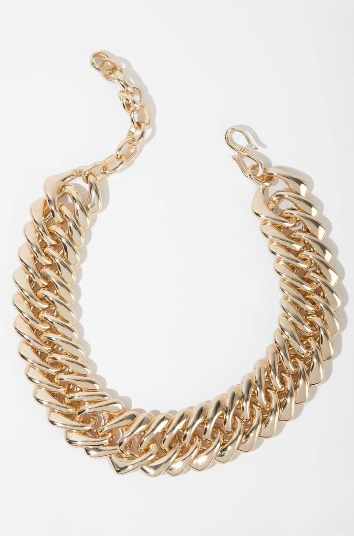 Chunky Gold Chain Statement Necklace - Gold