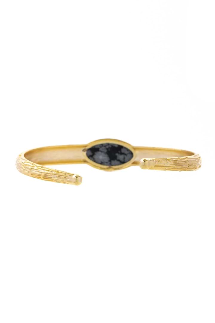 Gemstone Cuff Bracelet Black