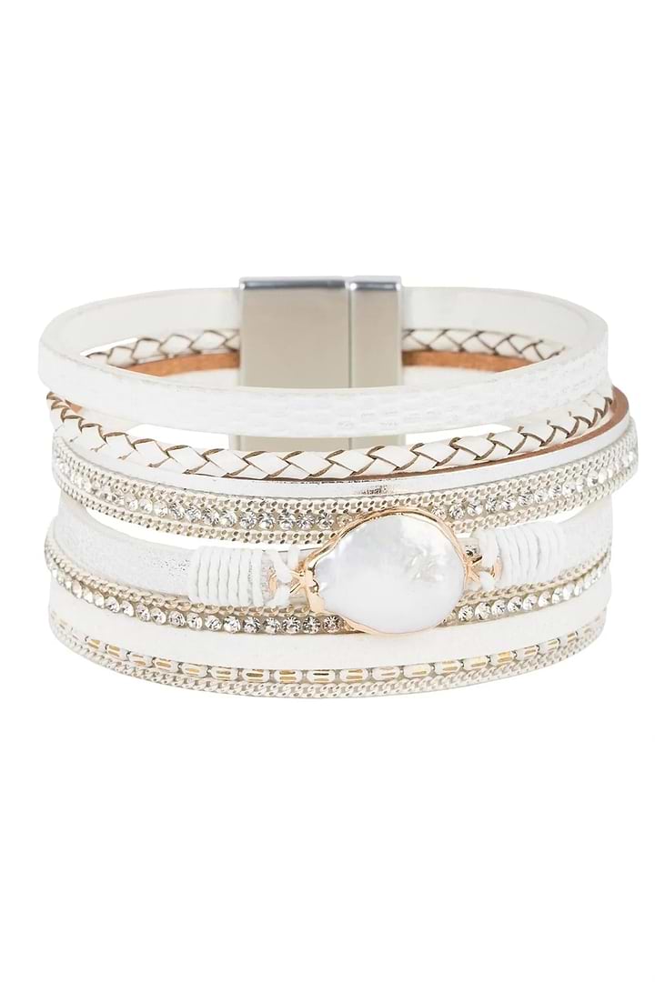 Santorini Pearl Bracelet - White
