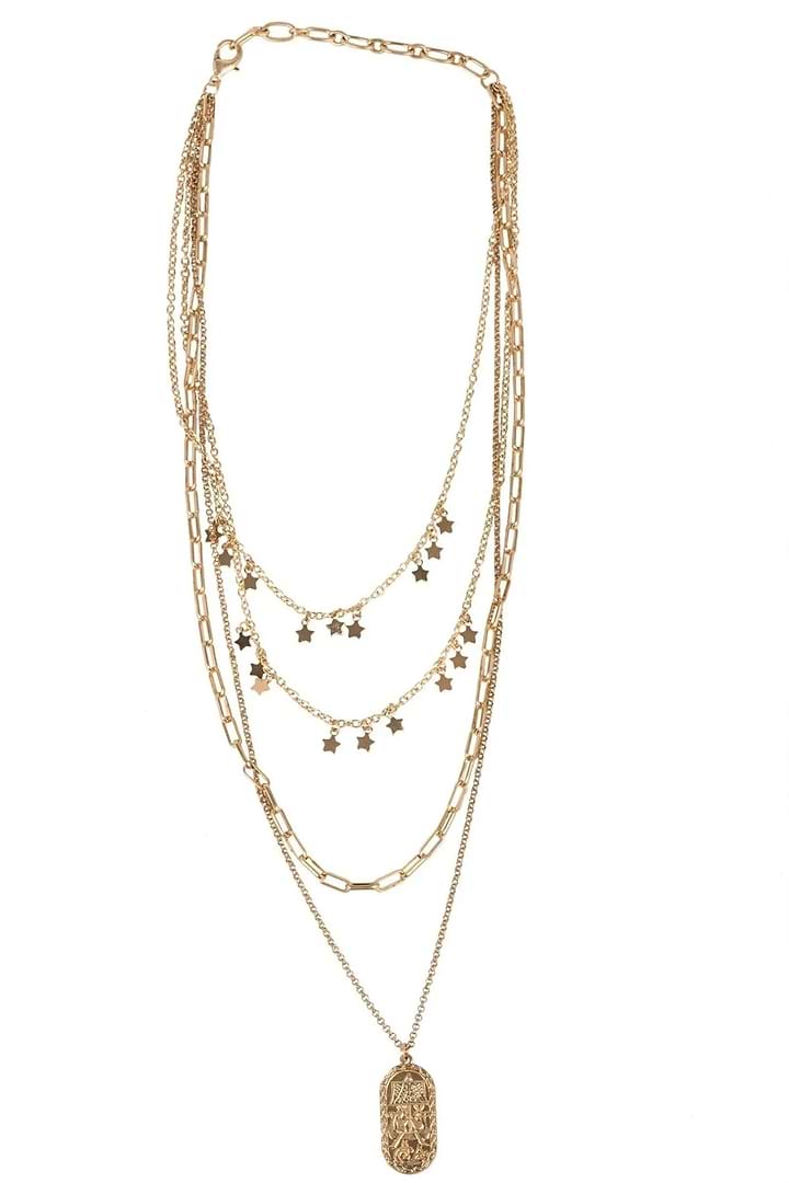 Starletta Layered Necklace Gold