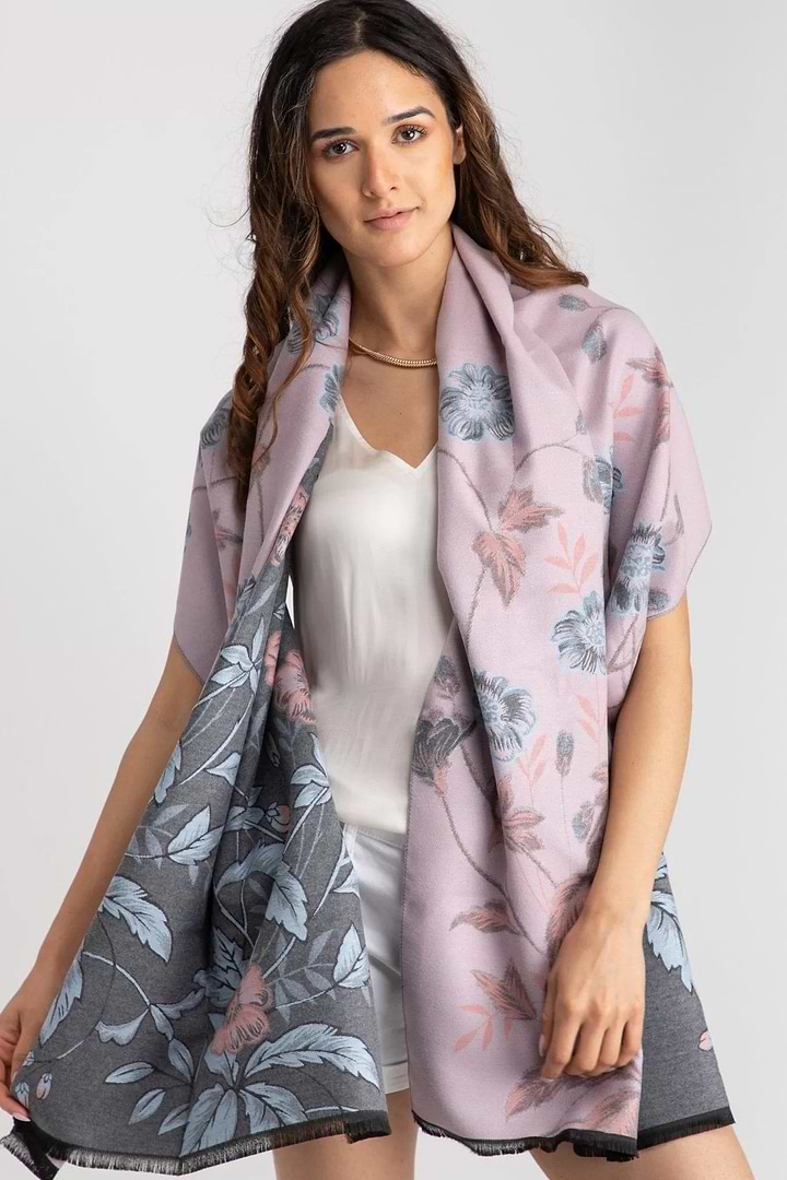 Reversible Garden Scarf - Lavendar Blush
