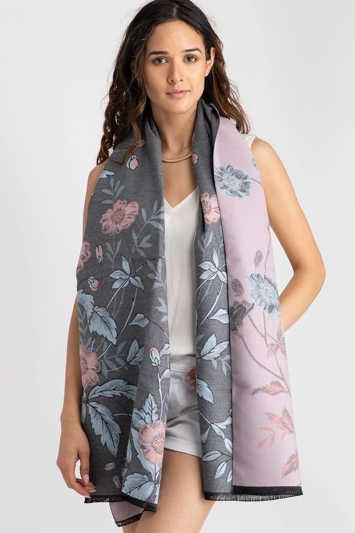 Reversible Garden Scarf - Lavendar Blush
