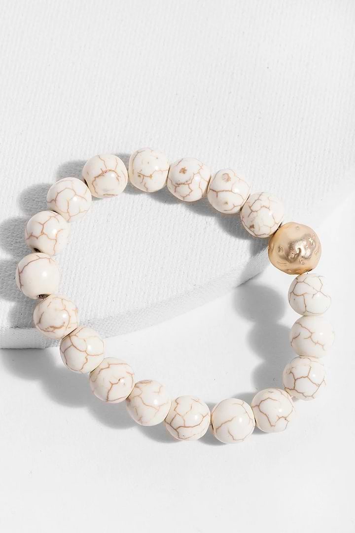 Josephina Stretch Bracelet Floral White