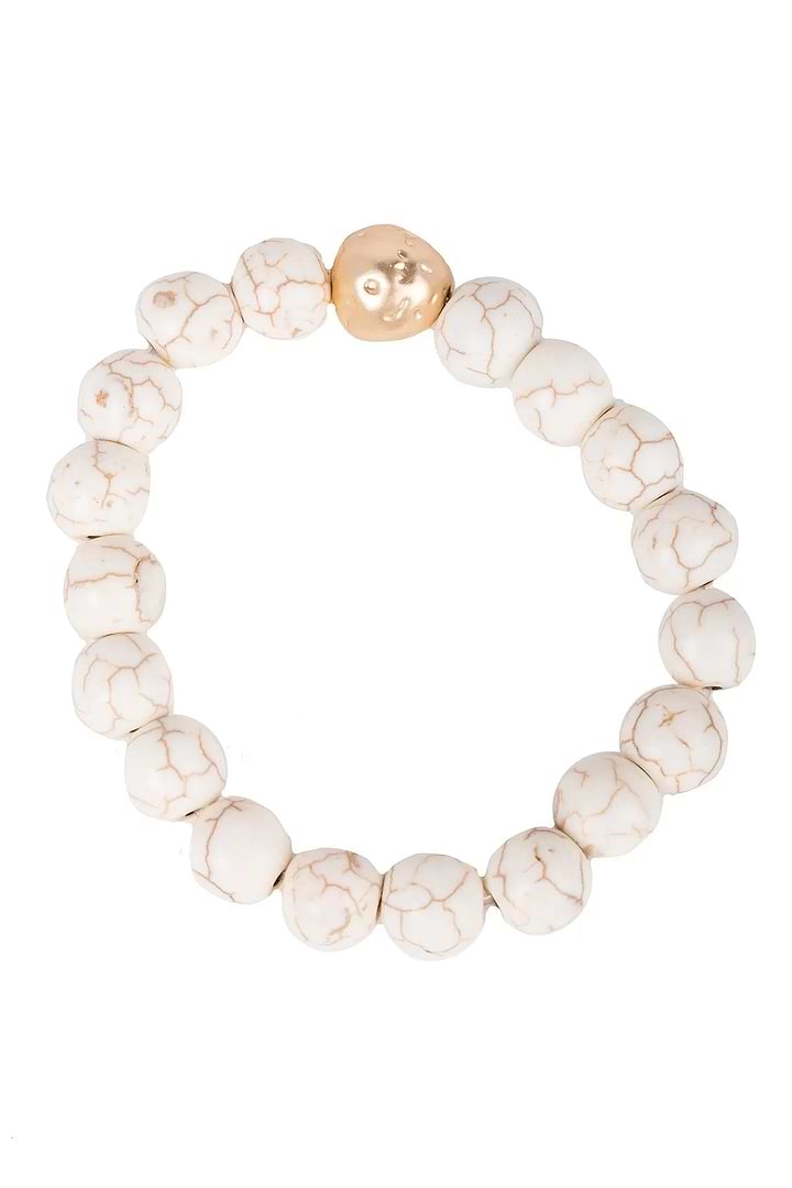 Josephina Stretch Bracelet Floral White
