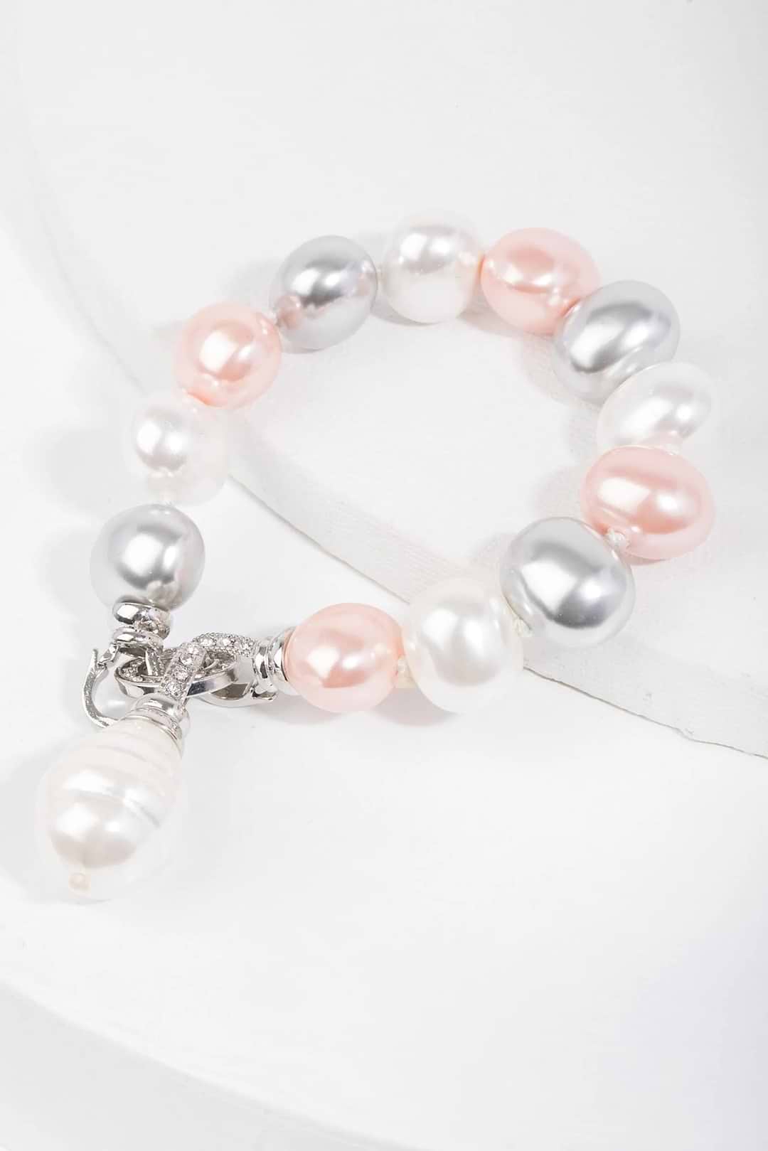Neapolitan Pearl Bracelet Light Pink