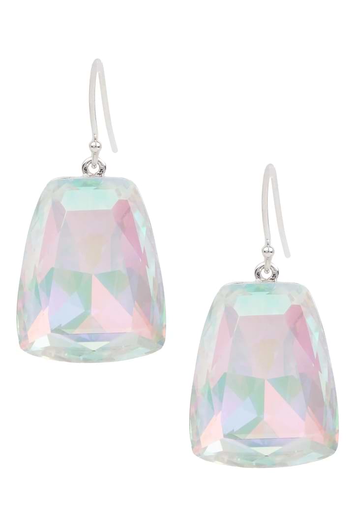 Prism Cushion Earring Light Sky Blue