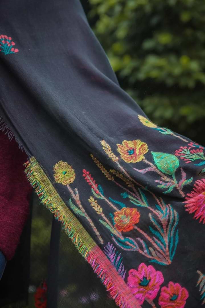 Psychedelic Scarf - Black