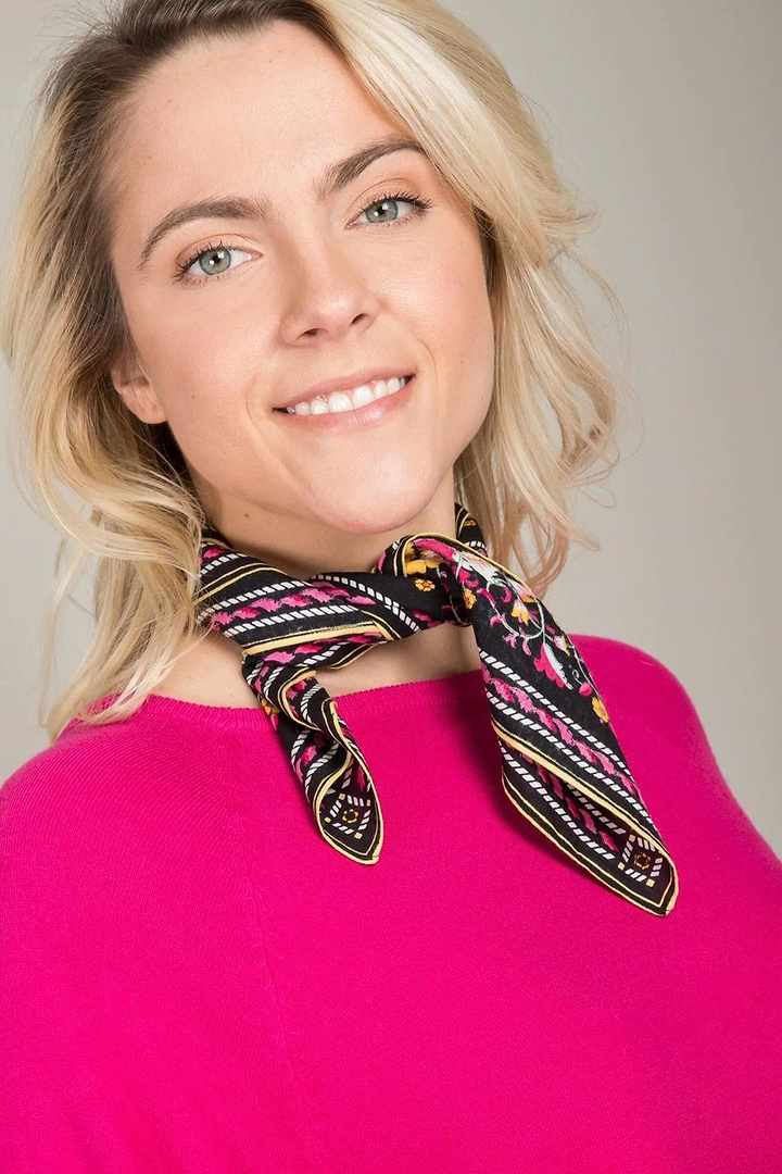 Multicolored Bandana Versatile - Black