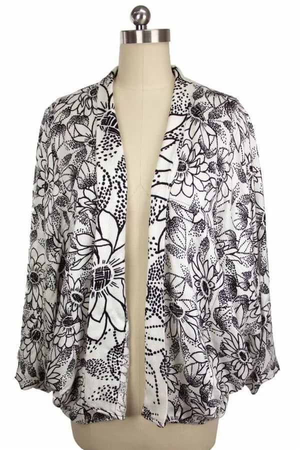 Biff Short Kimono - White