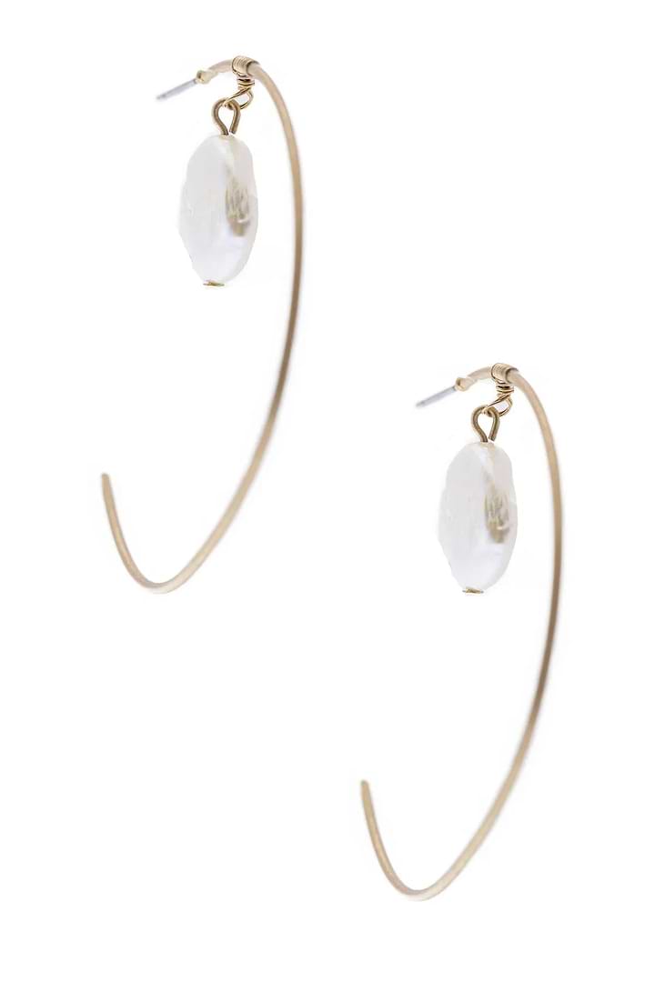 Open Space Hoop Earring gold