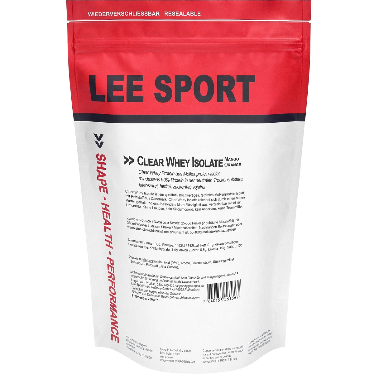 Clear Whey Isolate Mango Orange