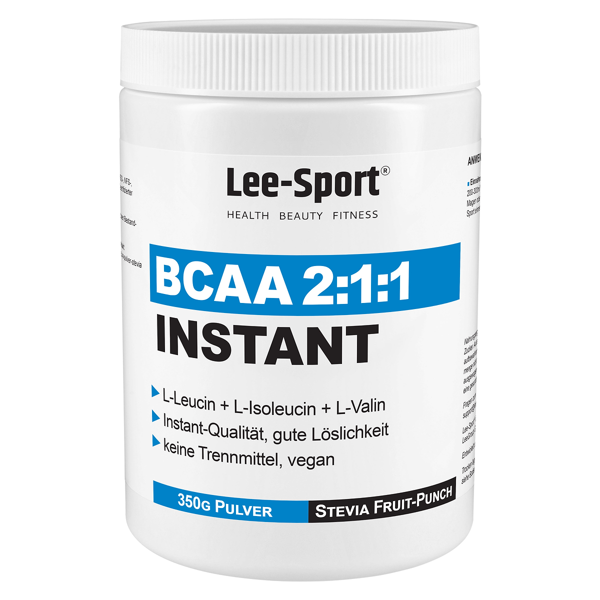 BCAA Aminosäure-Pulver Stevia Fruit-Punch