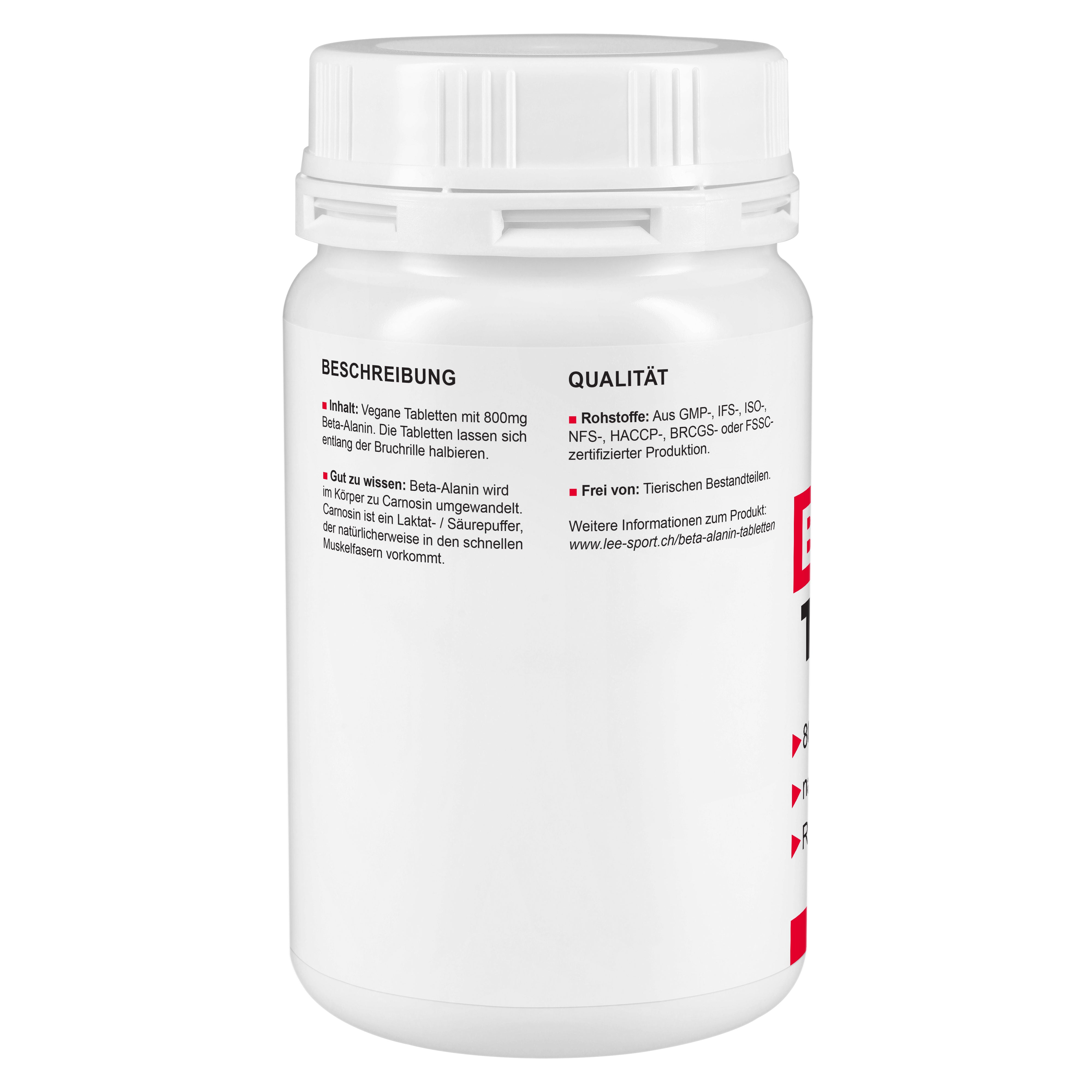 Beta Alanin Tabletten, Beschreibung