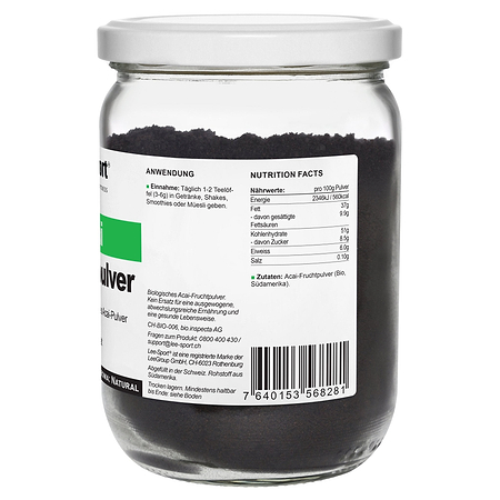 Bio Acai Fruchtpulver, Nutrition Facts