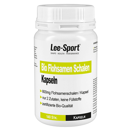 Bio Flohsamen Schalen Kapseln