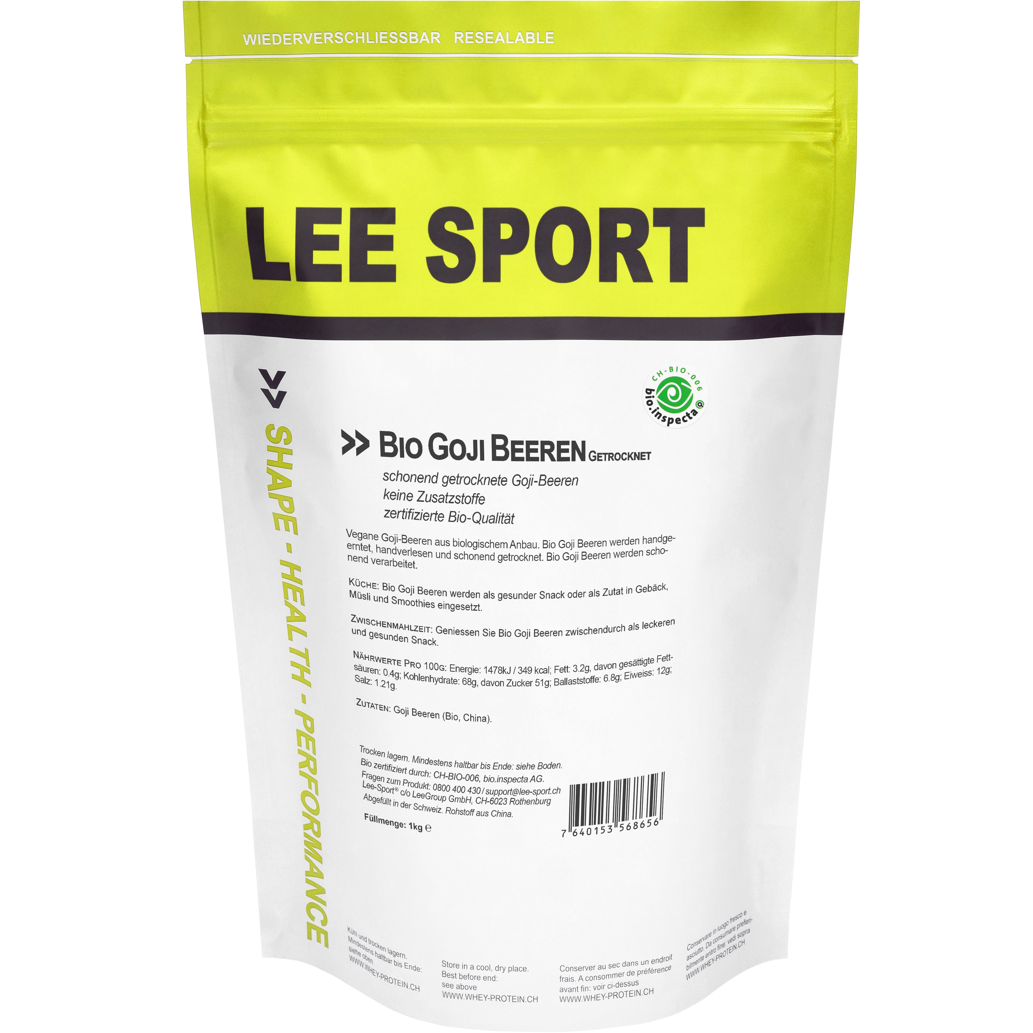 Bio Goji Beeren, 1kg Grosspackung