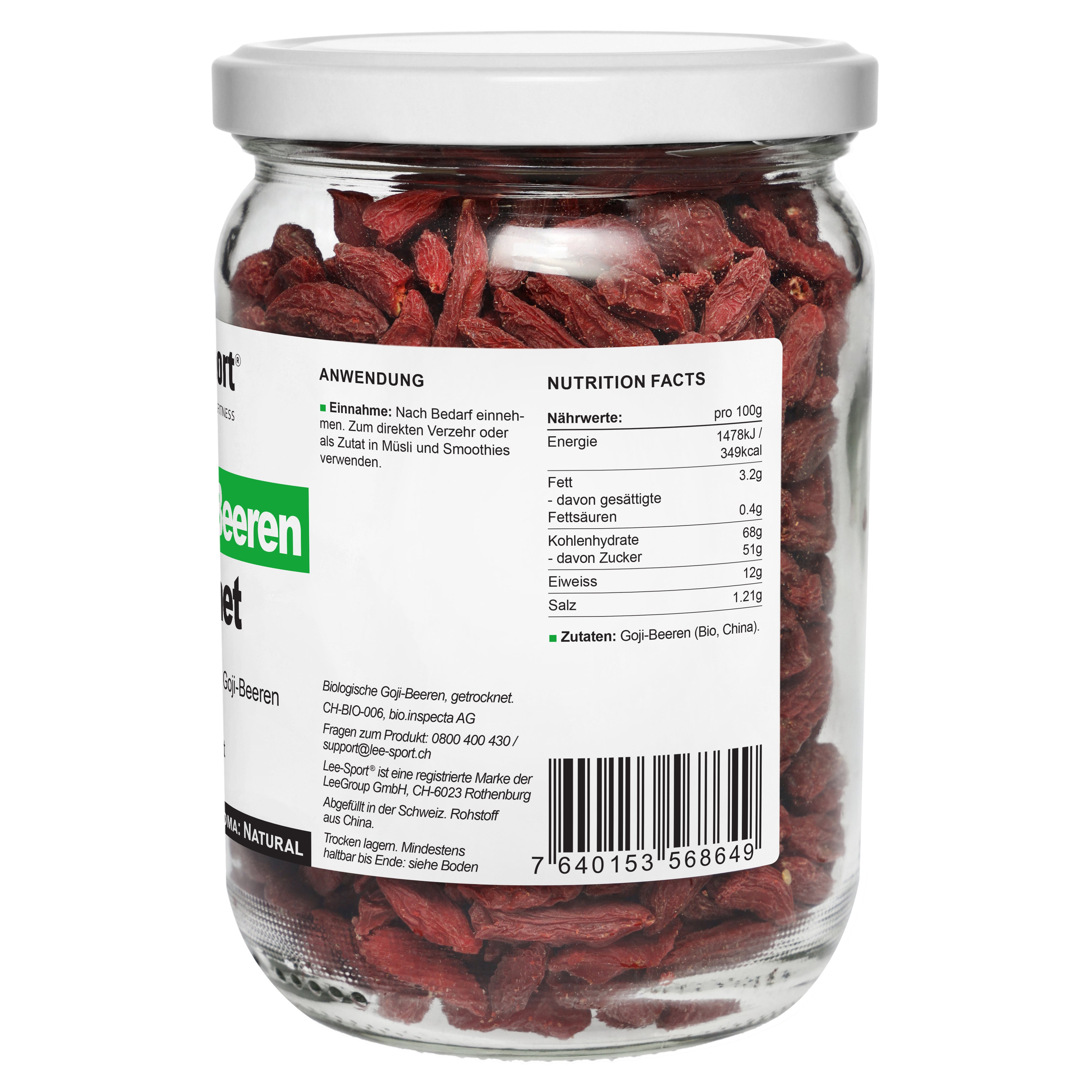 Bio Goji Beeren, Nutrition Facts