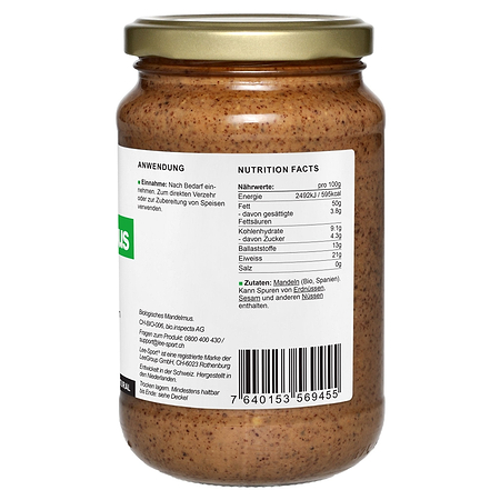 Bio Mandelmus Braun, Nutrition Facts