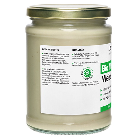 Bio Mandelmus Weiss, Beschreibung