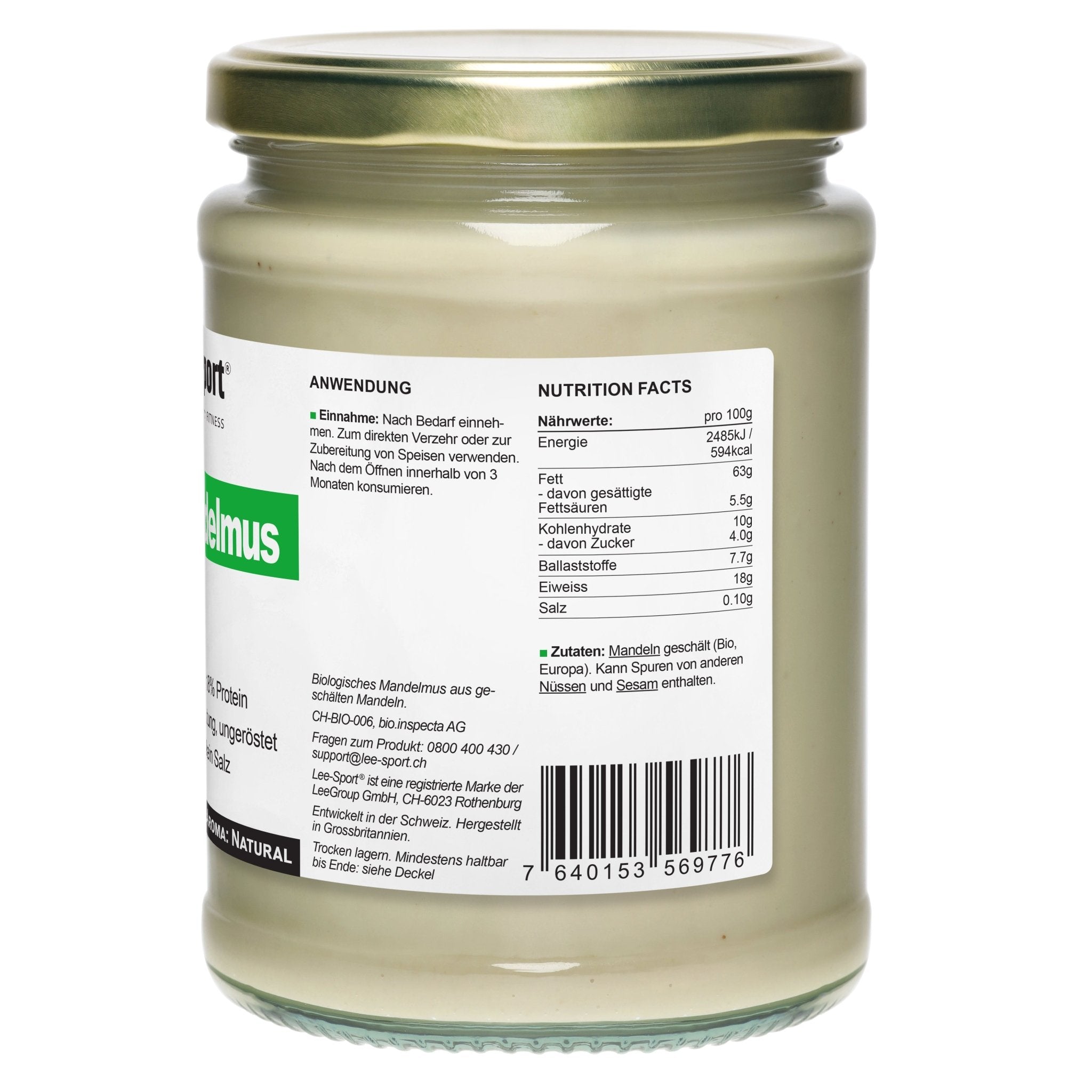 Bio Mandelmus Weiss, Nutrition Facts