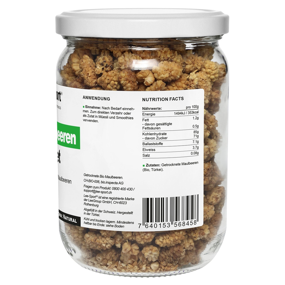 Bio Maulbeeren, Nutrition Facts