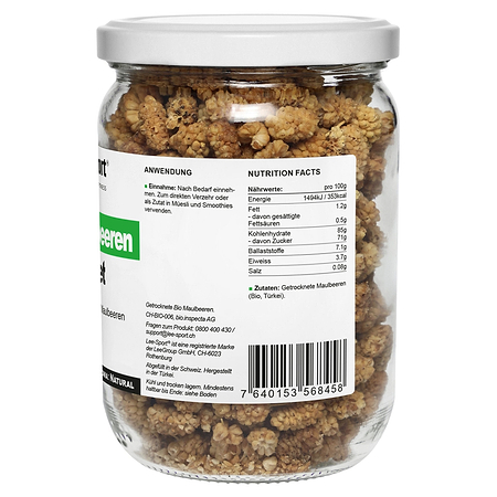 Bio Maulbeeren, Nutrition Facts