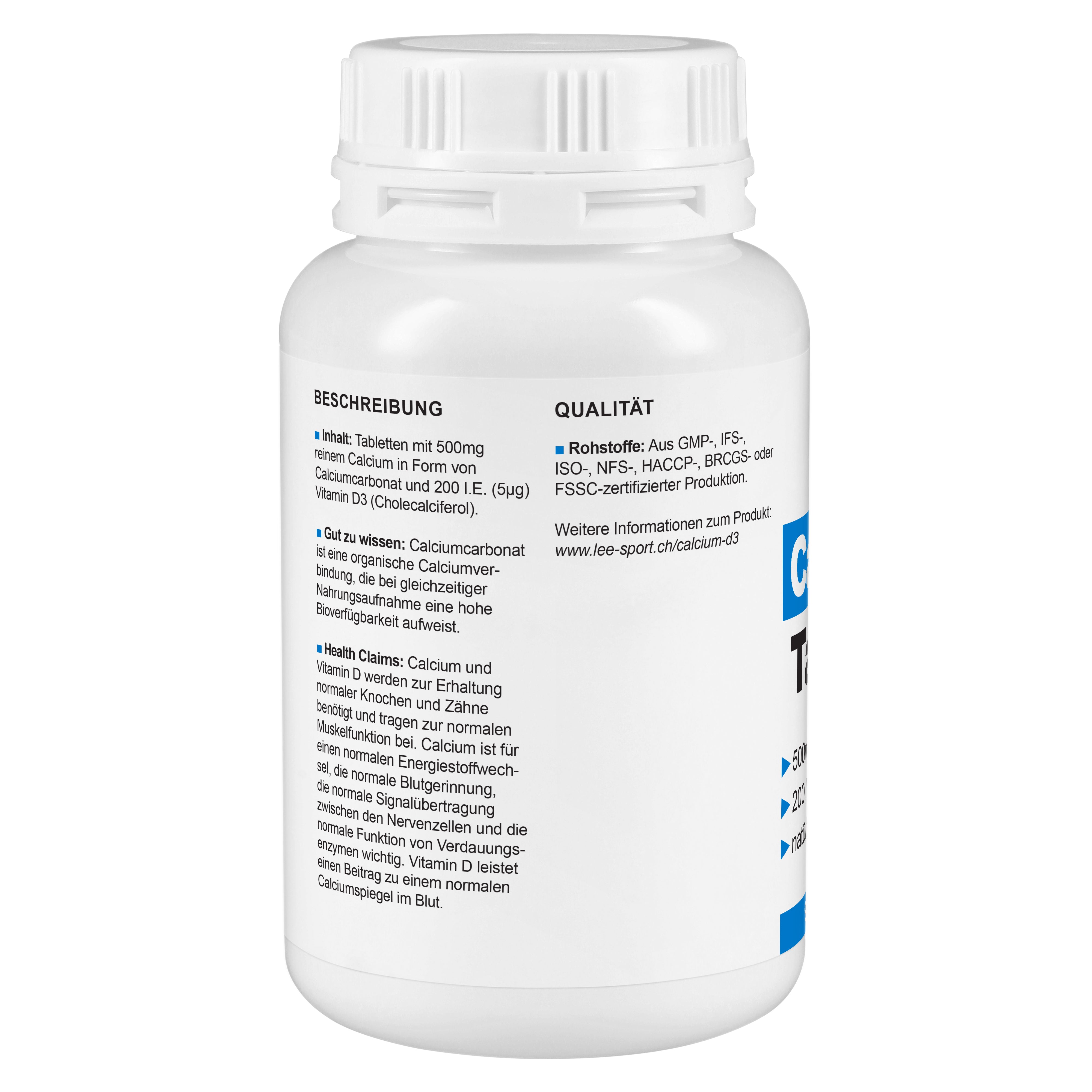 Calcium D3 Tabletten, Beschreibung