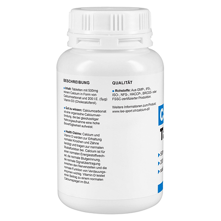 Calcium D3 Tabletten, Beschreibung