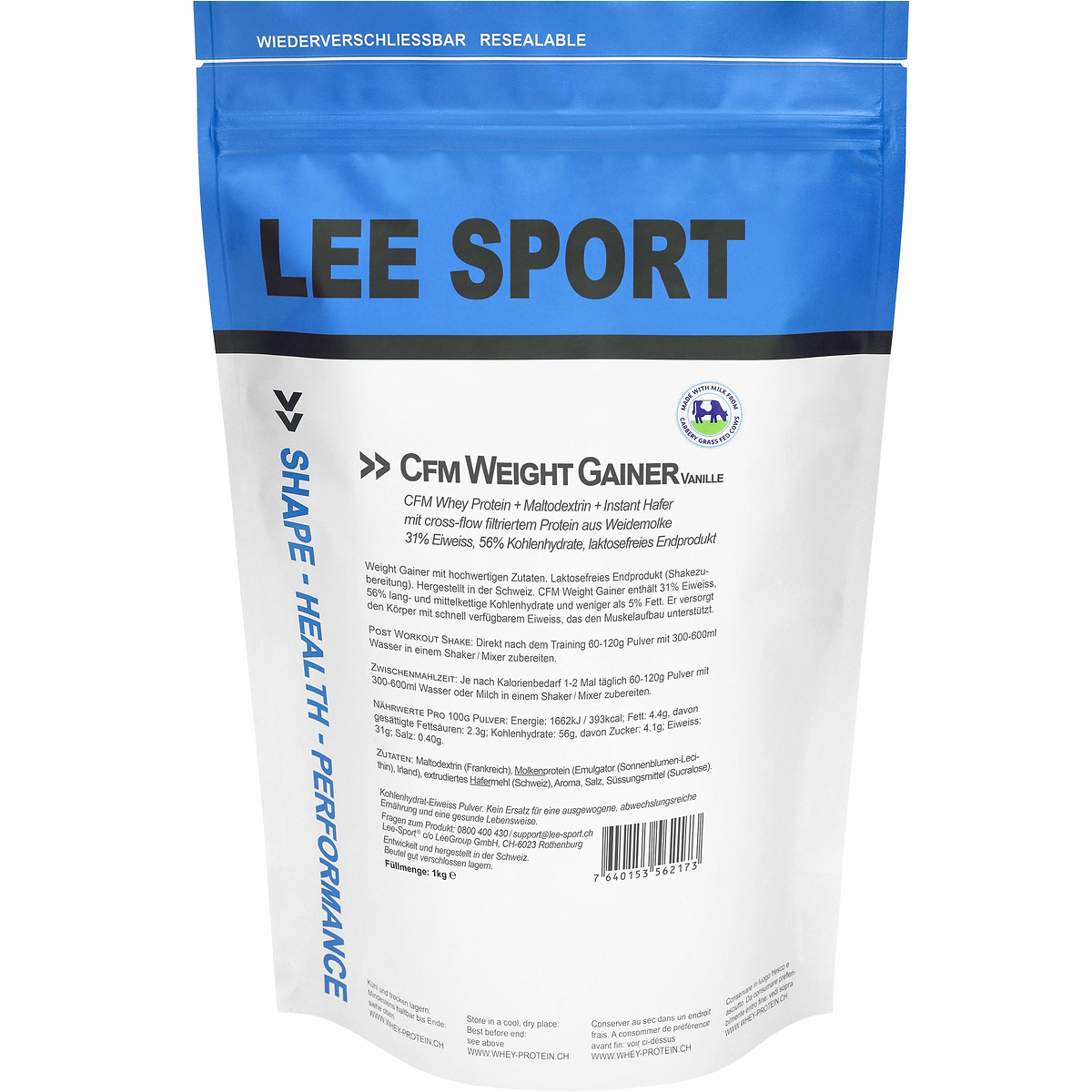 CFM Weight Gainer Vanille