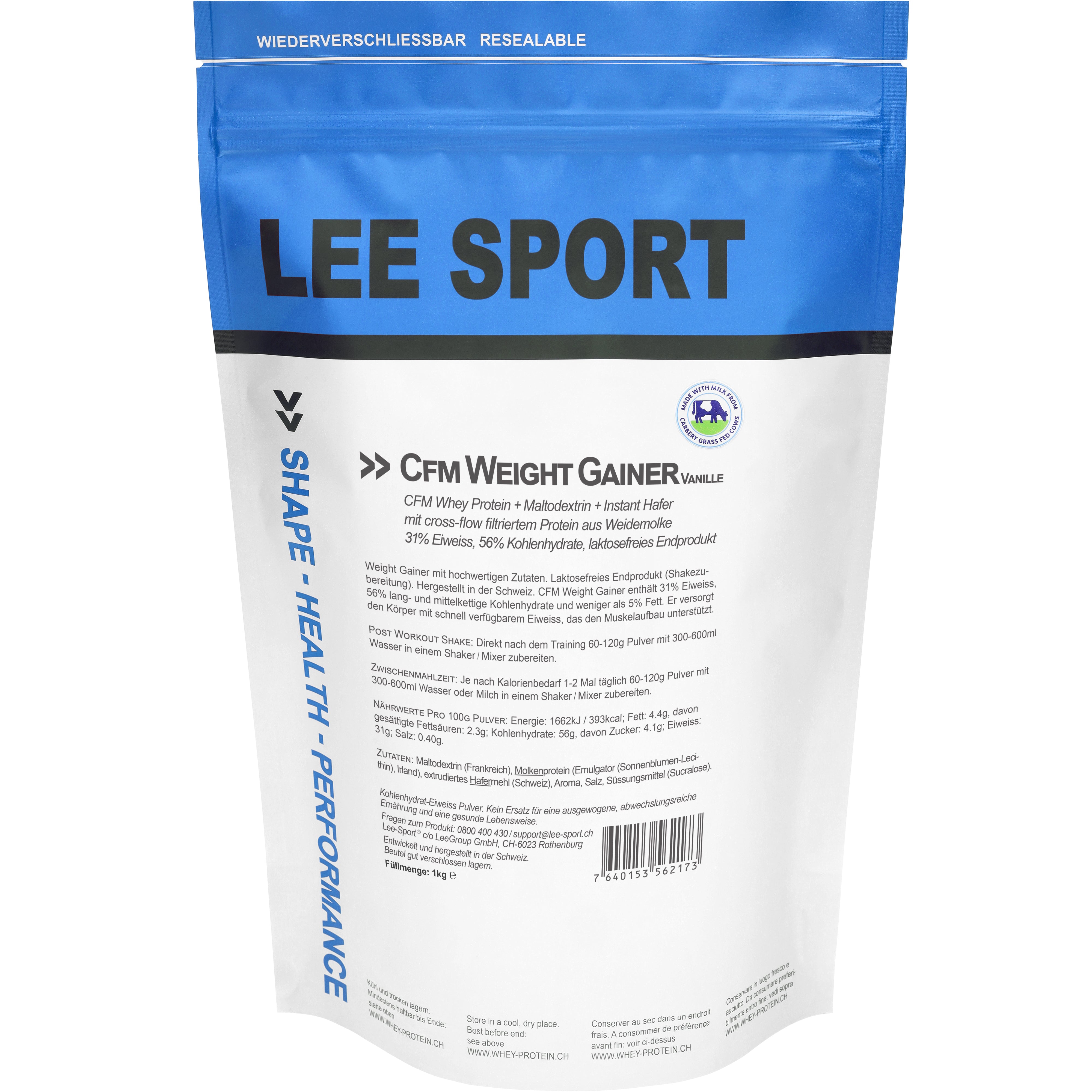 CFM Weight Gainer Vanille