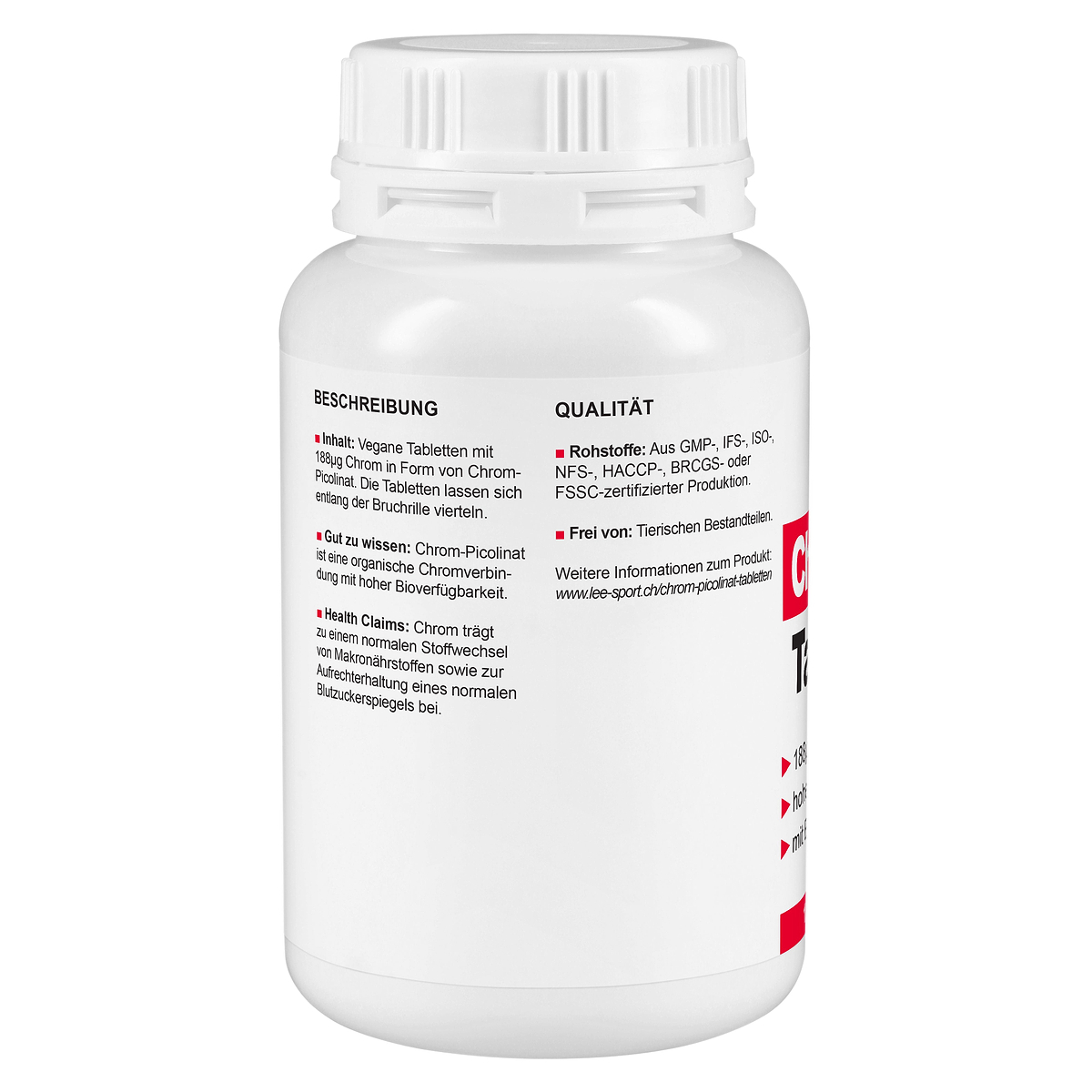 Chrom Picolinat Tabletten, Beschreibung