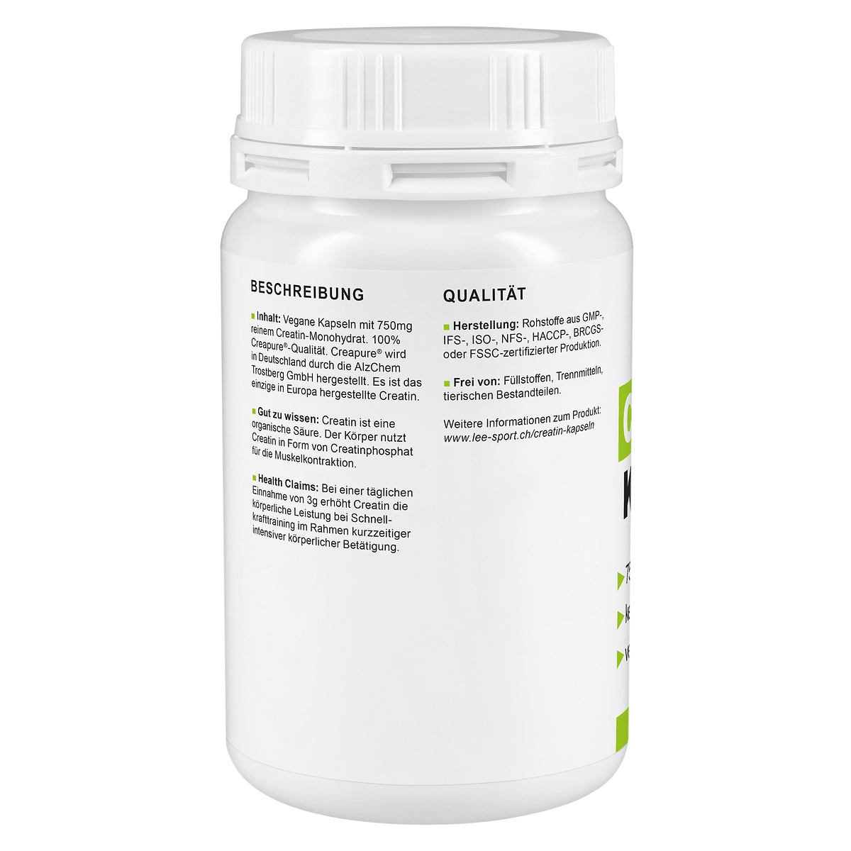 Creatin Kapseln, Beschreibung
