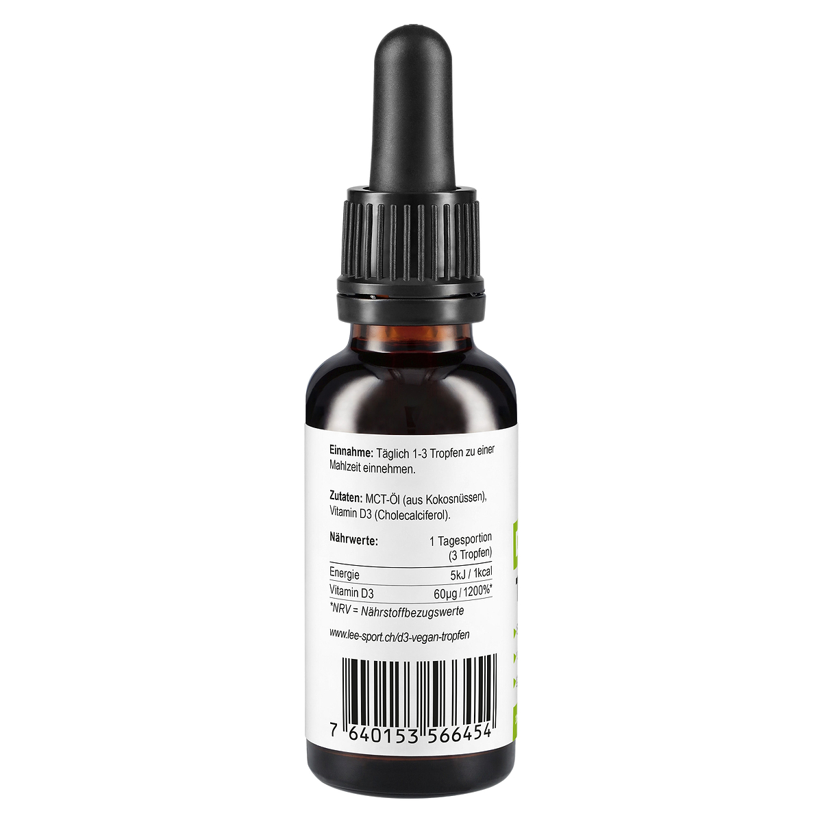 Vegan Vitamin D3 Tropfen, Nutrition Facts